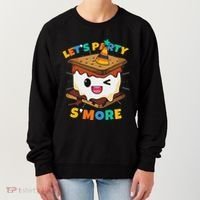 LetS Party SMore Boy Camping Cute Smores Women's Sweatshirt thumb 0