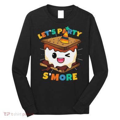 LetS Party SMore Boy Camping Cute Smores Long Sleeve Shirt