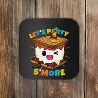 LetS Party SMore Boy Camping Cute Smores Coaster thumb 0