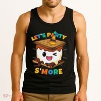 LetS Party SMore Boy Camping Cute Smores Tank Top thumb 3