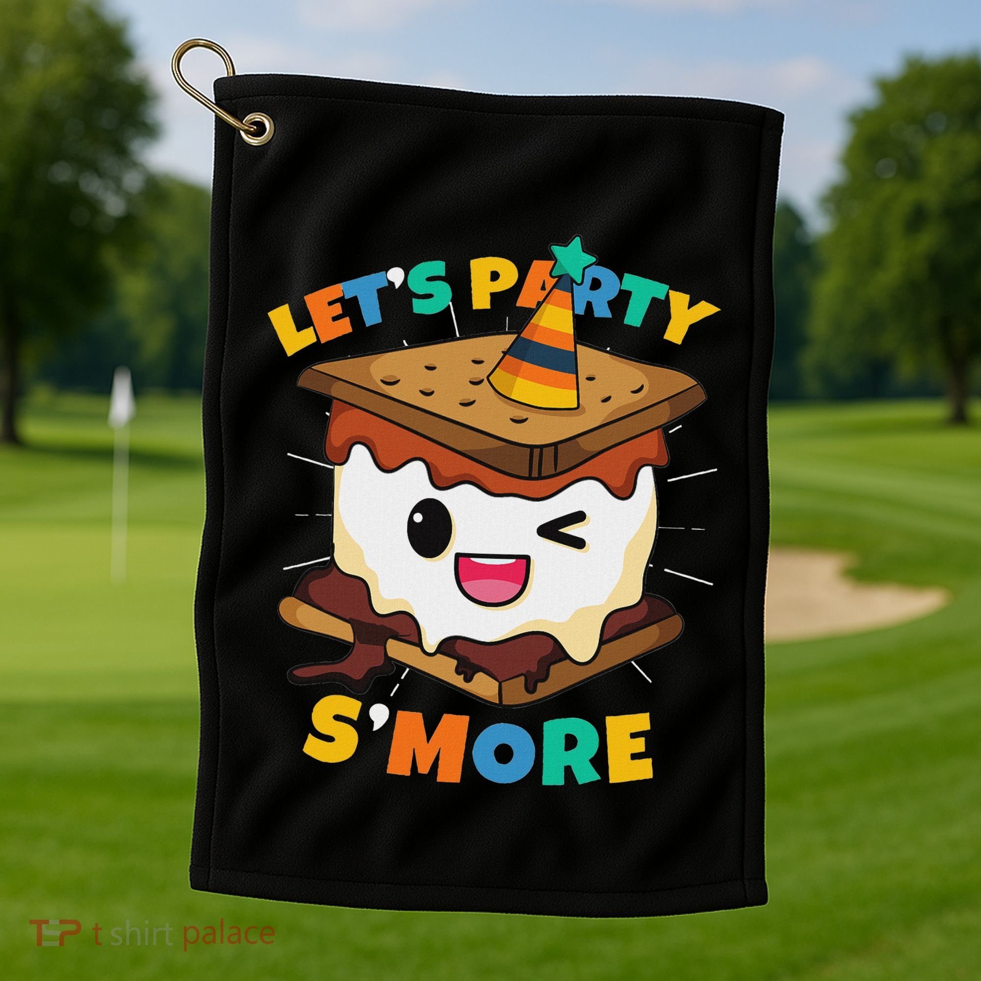 LetS Party SMore Boy Camping Cute Smores Golf Towel