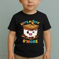 LetS Party SMore Boy Camping Cute Smores Toddler T-Shirt thumb 2