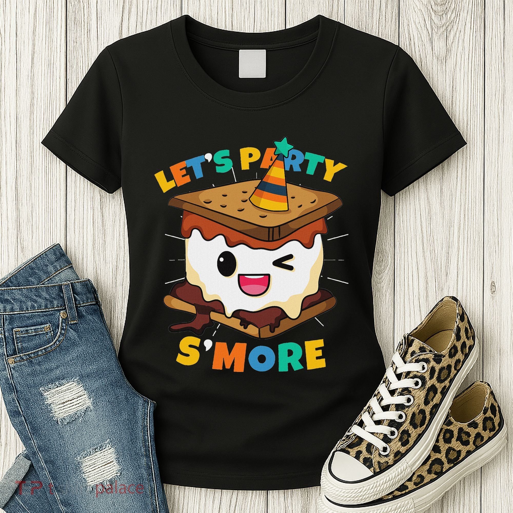 LetS Party SMore Boy Camping Cute Smores Women's T-Shirt