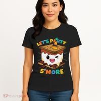 LetS Party SMore Boy Camping Cute Smores Women's T-Shirt thumb 4