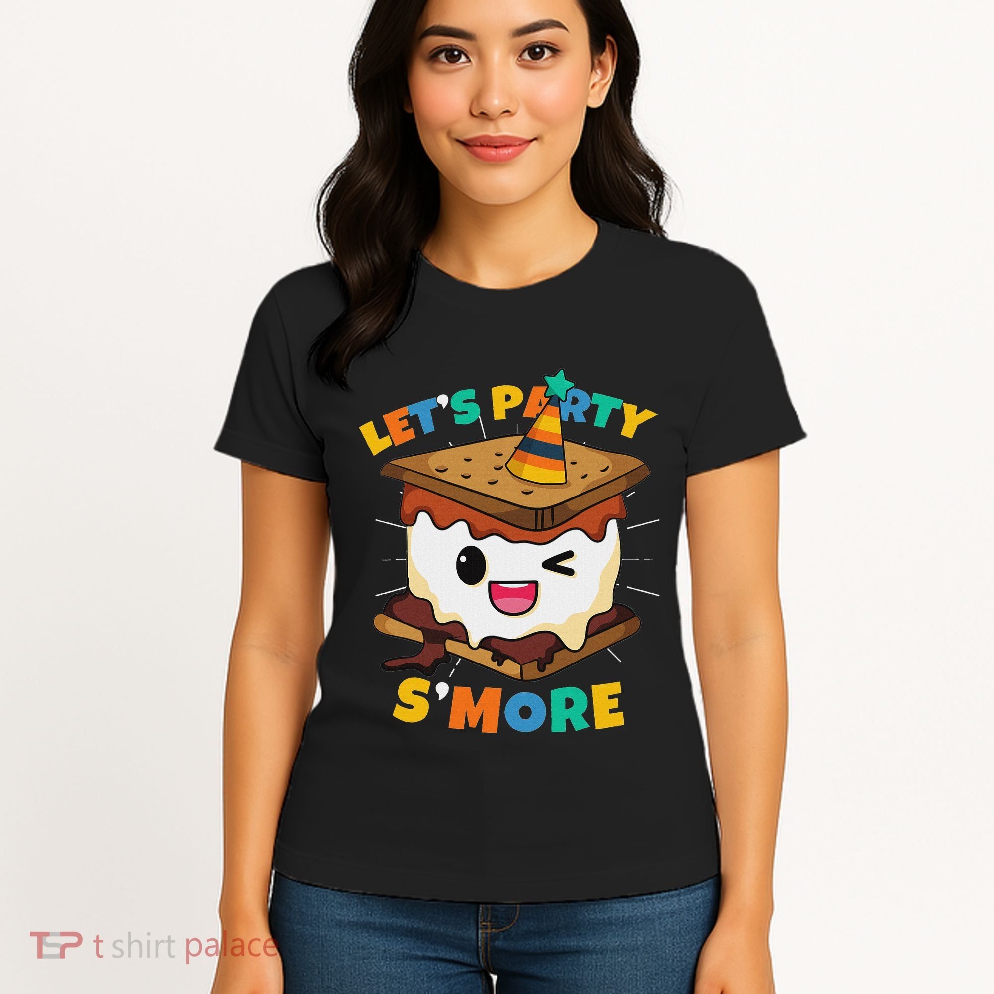 LetS Party SMore Boy Camping Cute Smores Women's T-Shirt