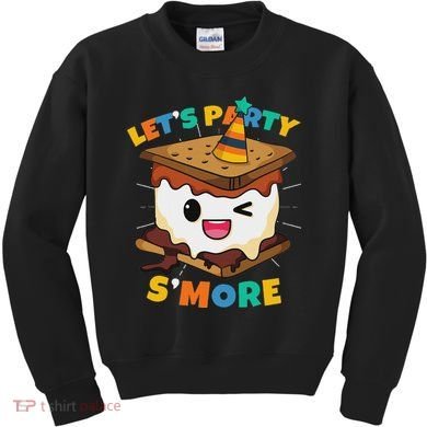 LetS Party SMore Boy Camping Cute Smores Kids Sweatshirt