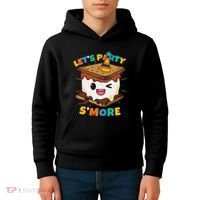 LetS Party SMore Boy Camping Cute Smores Kids Hoodie thumb 4