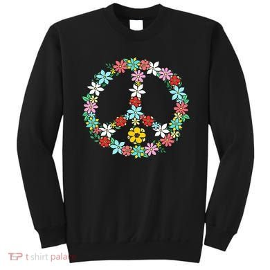 Love Peace Sign 60s 70s Dye Tie Dye Peace hippy tee Sweatshirt