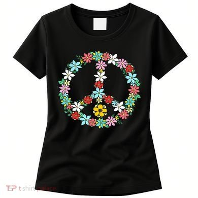 Love Peace Sign 60s 70s Dye Tie Dye Peace hippy tee Women's T-Shirt