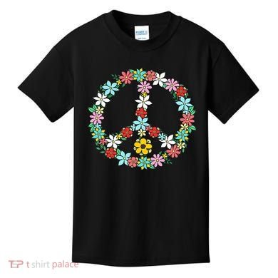 Love Peace Sign 60s 70s Dye Tie Dye Peace hippy tee Kids T-Shirt
