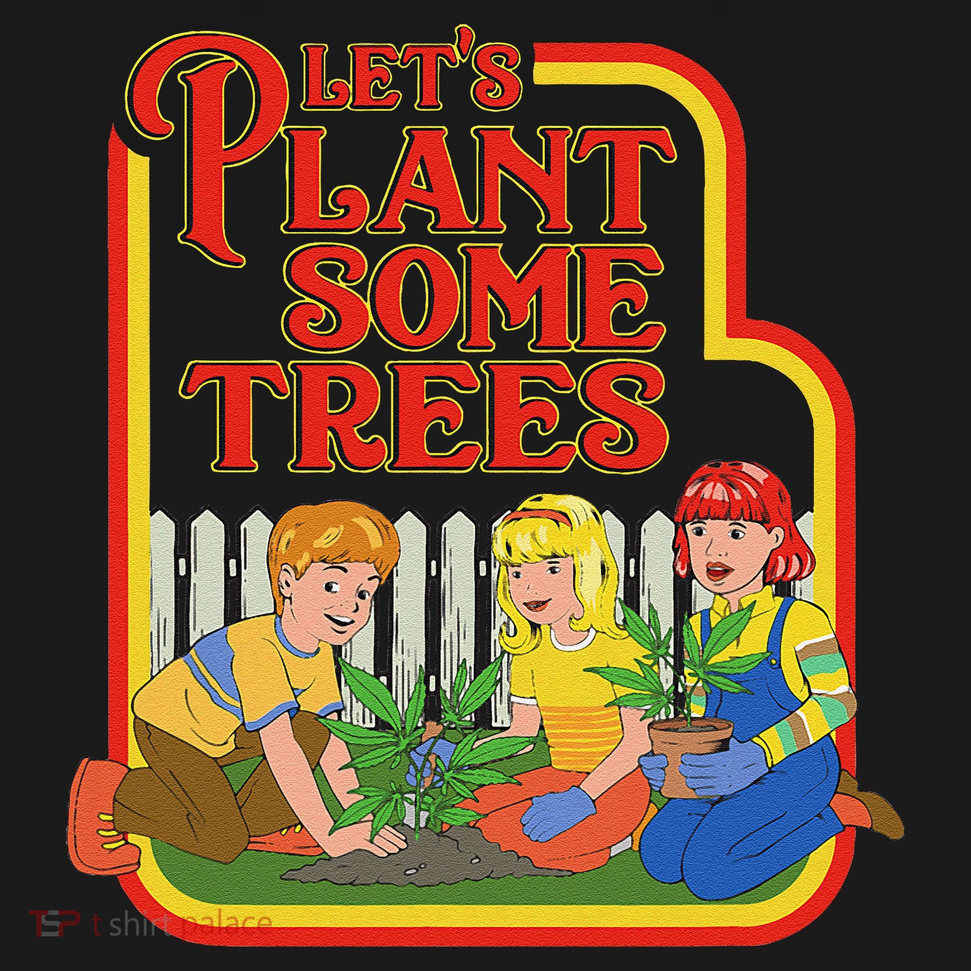 Let’S Plant Some Trees Cannabis Humor Marijuana Funny Weed Apron