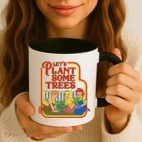 Let’S Plant Some Trees Cannabis Humor Marijuana Funny Weed Coffee Mug thumb 3