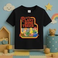Let’S Plant Some Trees Cannabis Humor Marijuana Funny Weed Toddler T-Shirt thumb 3