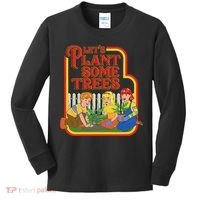 Let’S Plant Some Trees Cannabis Humor Marijuana Funny Weed Kids Long Sleeve Shirt thumb 0