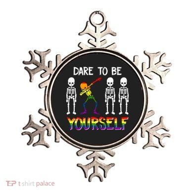 Lgbt Pride Skeleton Dabbing Dare To Be Yourself Outfit Gift Ornament