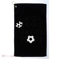Loud Proud Soccer Mom MotherS Day Gift Golf Towel thumb 0
