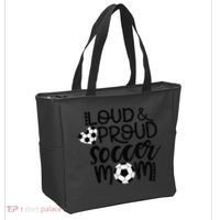 Loud Proud Soccer Mom MotherS Day Gift Tote Bag thumb 2