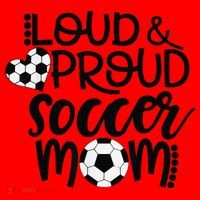 Loud Proud Soccer Mom MotherS Day Gift Santa Hat thumb 1