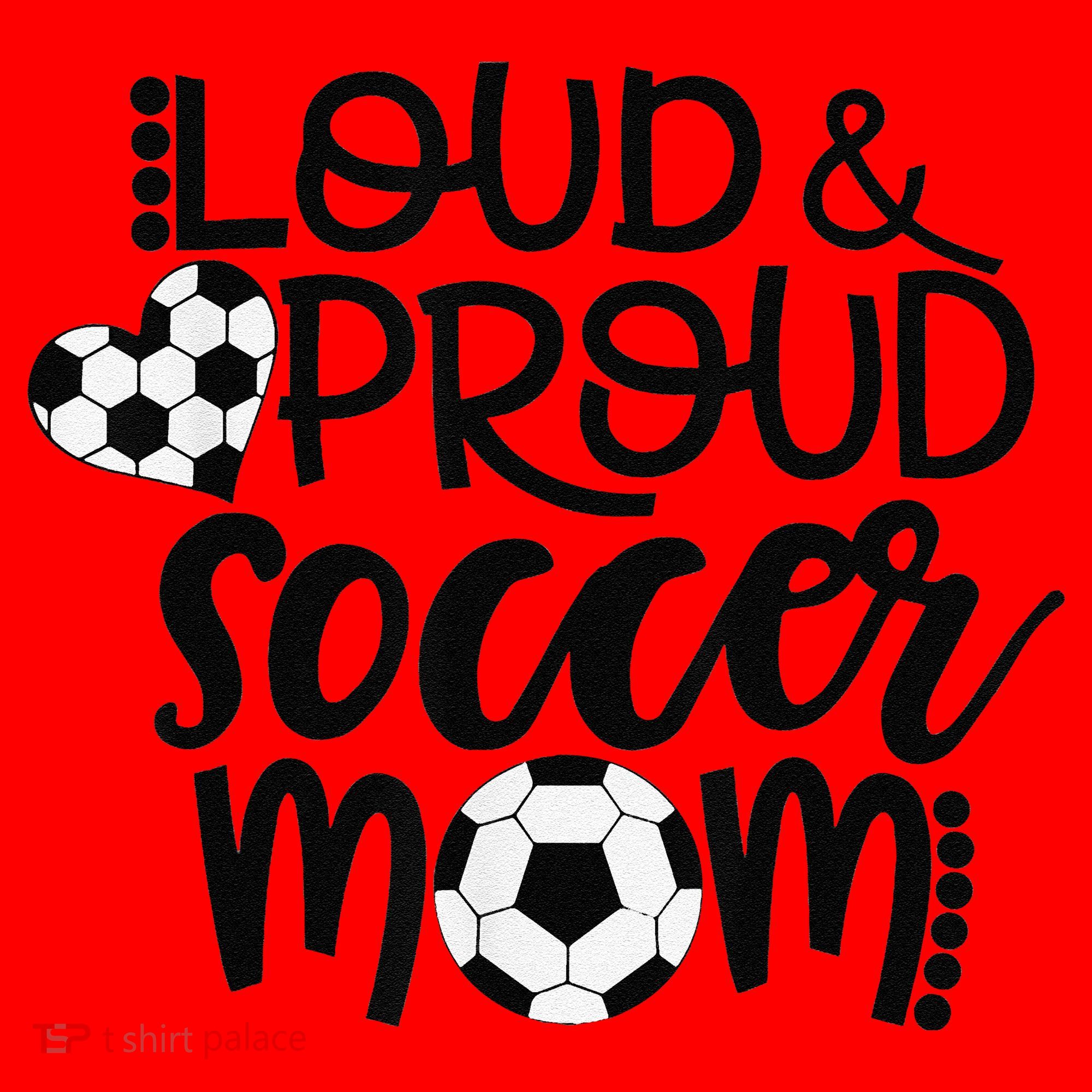 Loud Proud Soccer Mom MotherS Day Gift Santa Hat