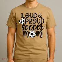 Loud Proud Soccer Mom MotherS Day Gift T-Shirt thumb 3