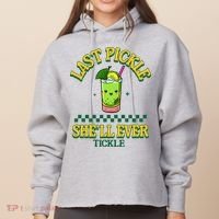 Last Pickle SheLl Ever Tickle Bachelorette Party Ladies Heavyweight Boxy Pullover Hoodie thumb 0