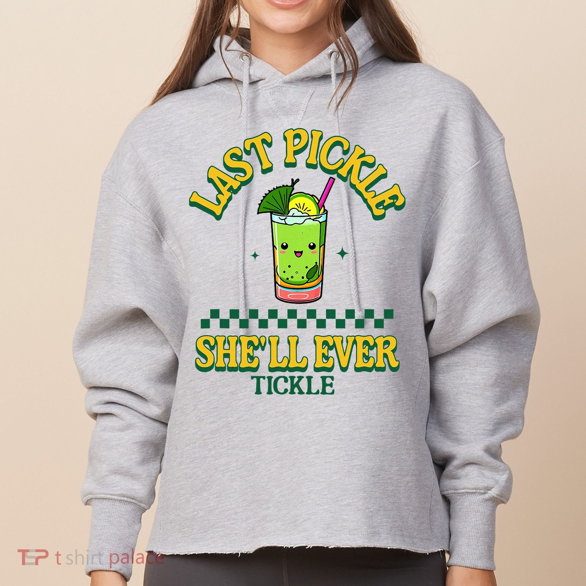 Last Pickle SheLl Ever Tickle Bachelorette Party Ladies Heavyweight Boxy Pullover Hoodie