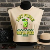 Last Pickle SheLl Ever Tickle Bachelorette Party Garment-Dyed Women's Muscle Tee thumb 3