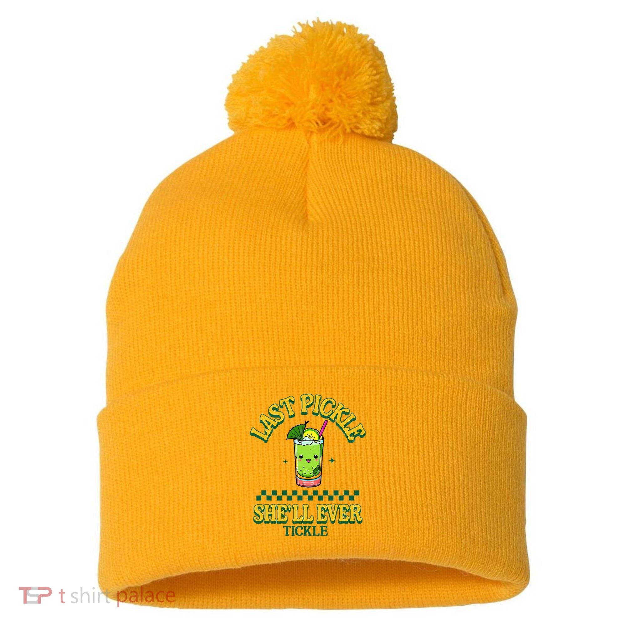 Last Pickle SheLl Ever Tickle Bachelorette Party Pom Pom 12in Knit Beanie