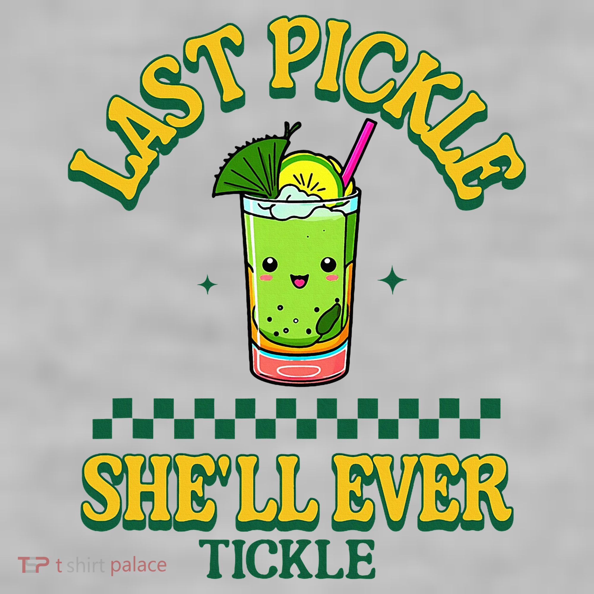 Last Pickle SheLl Ever Tickle Bachelorette Party Ladies PosiCharge Tri-Blend Wicking Tank