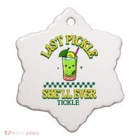 Last Pickle SheLl Ever Tickle Bachelorette Party Ceramic Ornament thumb 0