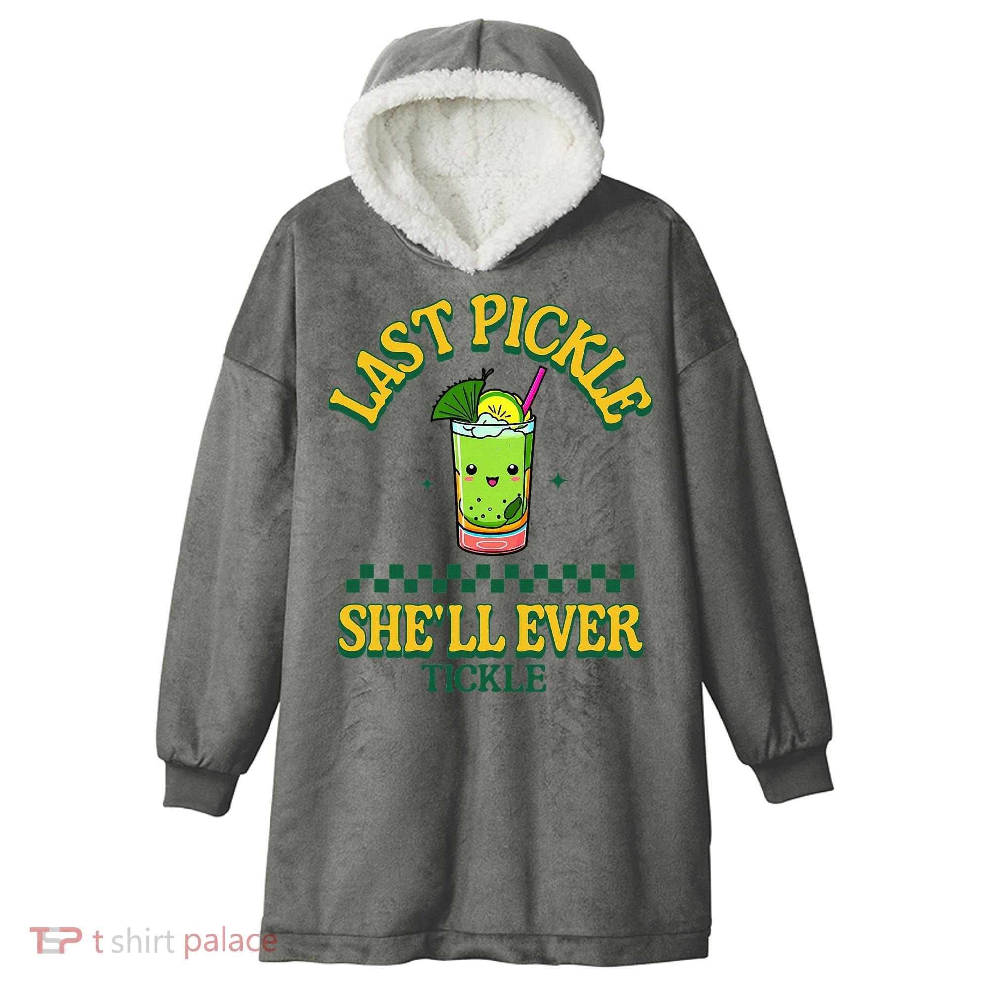 Last Pickle SheLl Ever Tickle Bachelorette Party Hooded Wearable Blanket