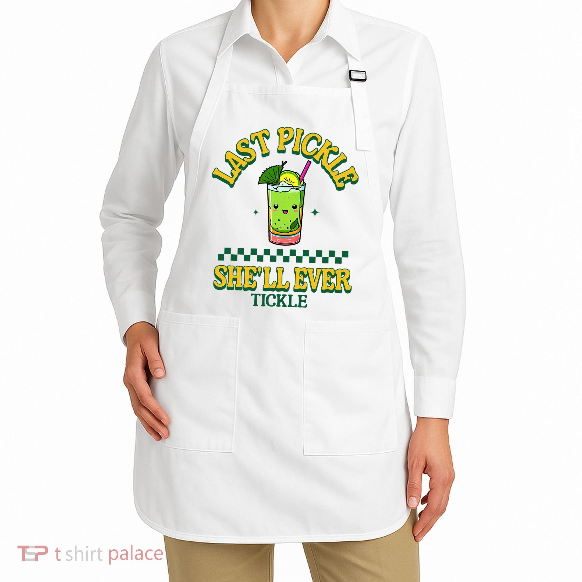 Last Pickle SheLl Ever Tickle Bachelorette Party Apron