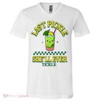 Last Pickle SheLl Ever Tickle Bachelorette Party V-Neck T-Shirt thumb 0