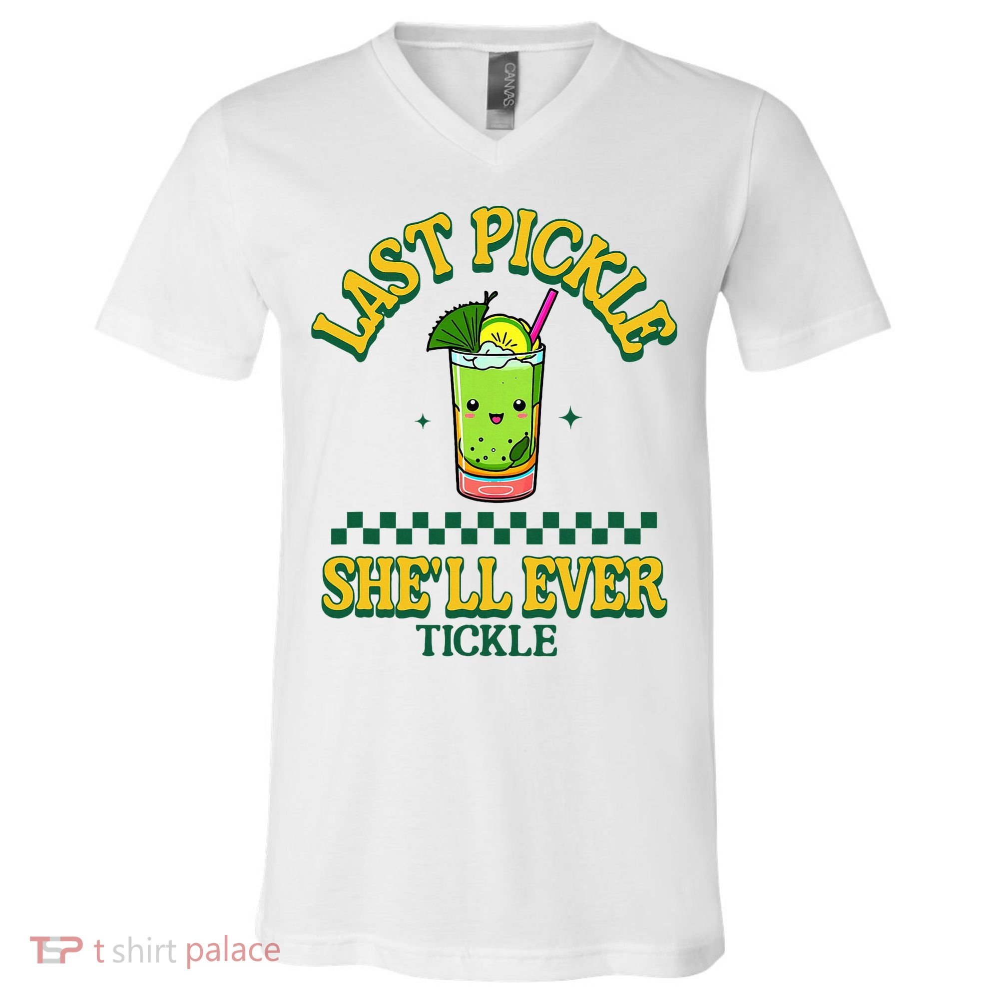 Last Pickle SheLl Ever Tickle Bachelorette Party V-Neck T-Shirt