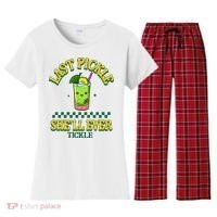 Last Pickle SheLl Ever Tickle Bachelorette Party Women's Flannel Pajama Set thumb 0