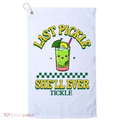 Last Pickle SheLl Ever Tickle Bachelorette Party Golf Towel