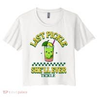 Last Pickle SheLl Ever Tickle Bachelorette Party Women's Crop Top Tee thumb 0