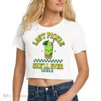 Last Pickle SheLl Ever Tickle Bachelorette Party Women's Crop Top Tee thumb 2