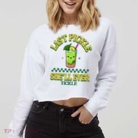 Last Pickle SheLl Ever Tickle Bachelorette Party Cropped Pullover Crew thumb 2