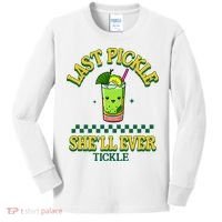 Last Pickle SheLl Ever Tickle Bachelorette Party Kids Long Sleeve Shirt thumb 0