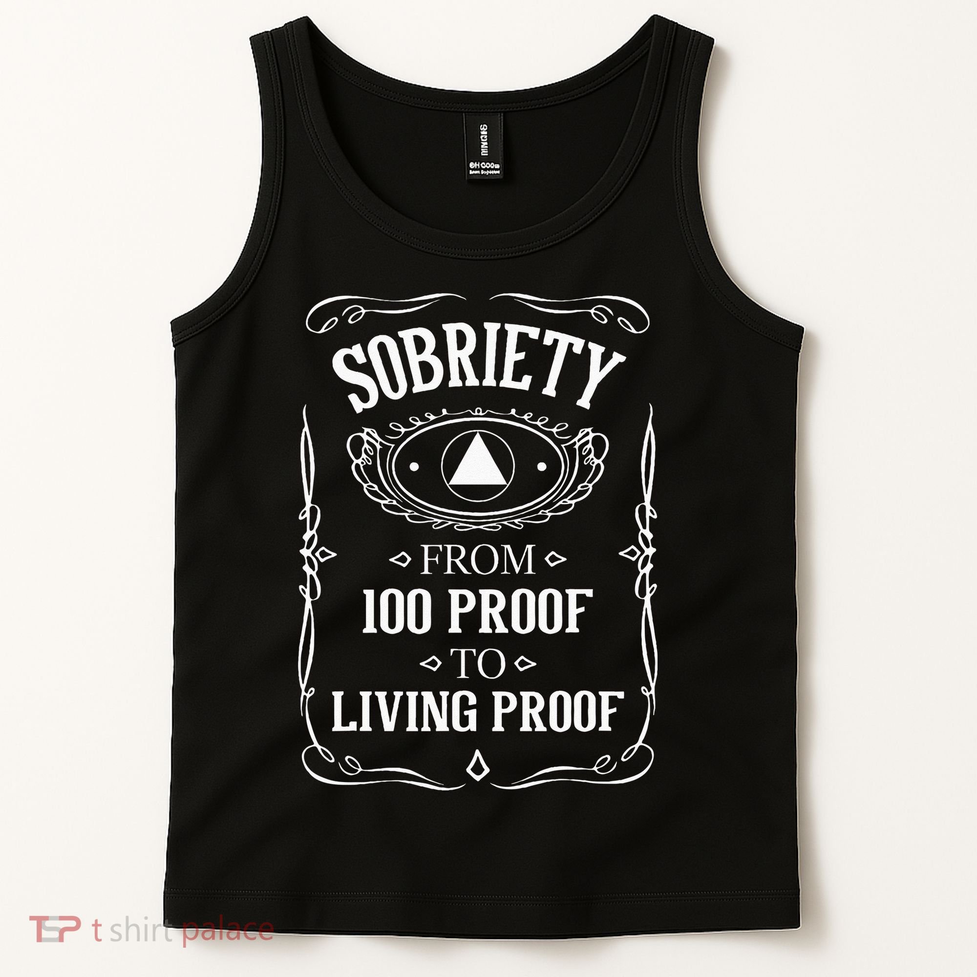 Living Proof Sobriety Anniversary Sober AA NA Recovery Tank Top