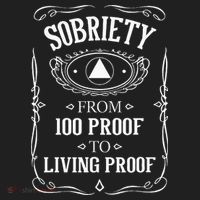 Living Proof Sobriety Anniversary Sober AA NA Recovery Golf Towel thumb 3