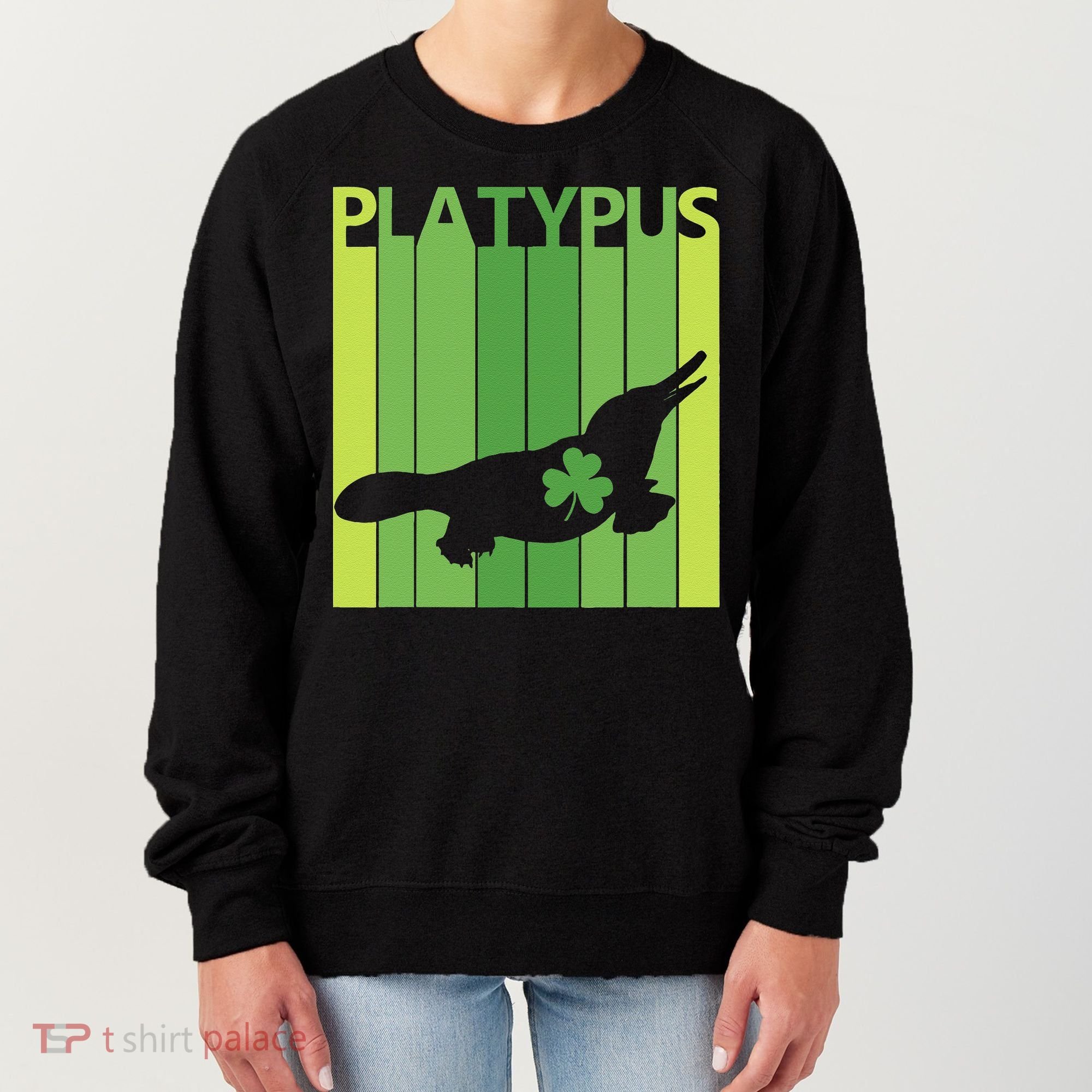 Lucky Platypus St Patrick's Day Irish Gift Women's Sweatshirt