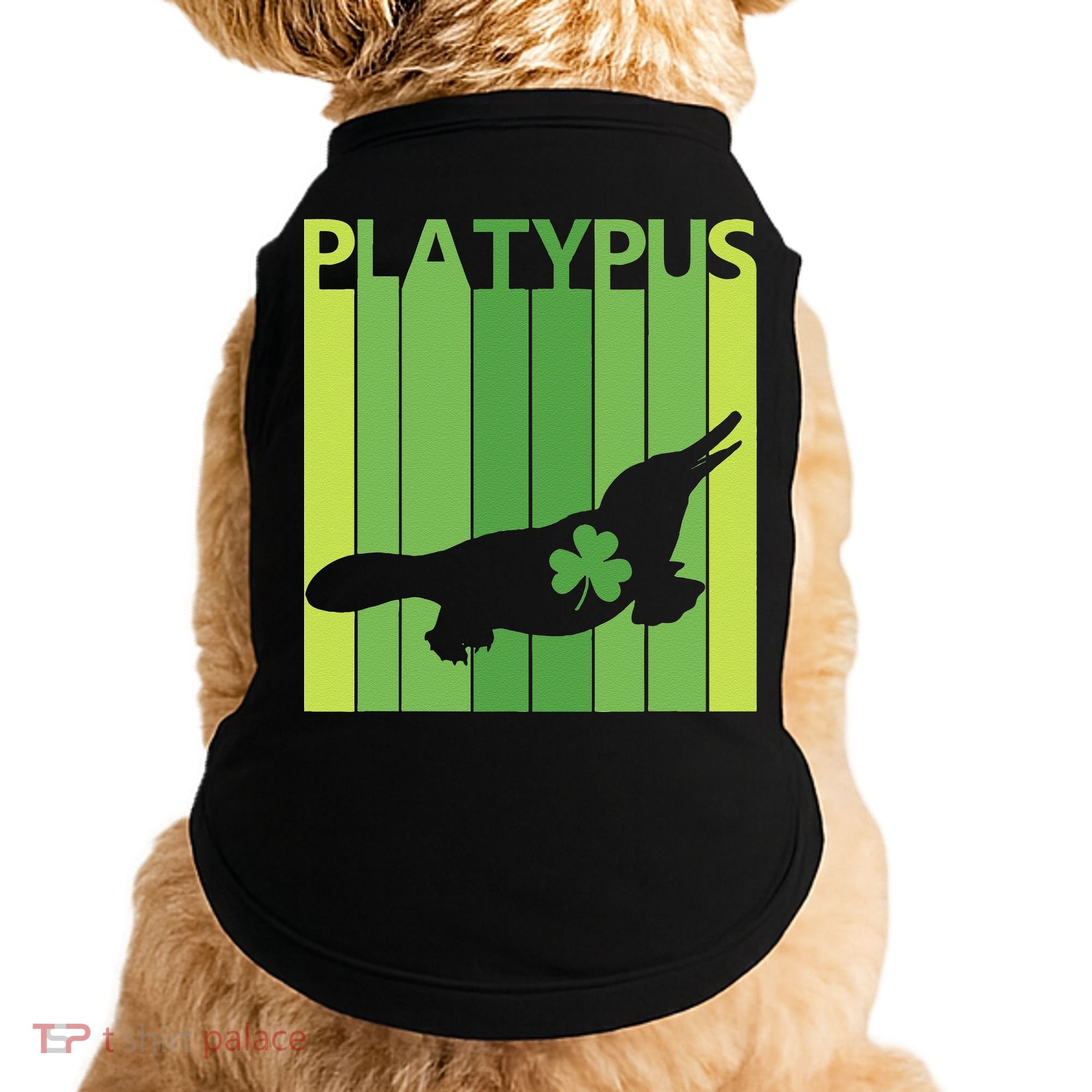 Lucky Platypus St Patrick's Day Irish Gift Doggie Tank