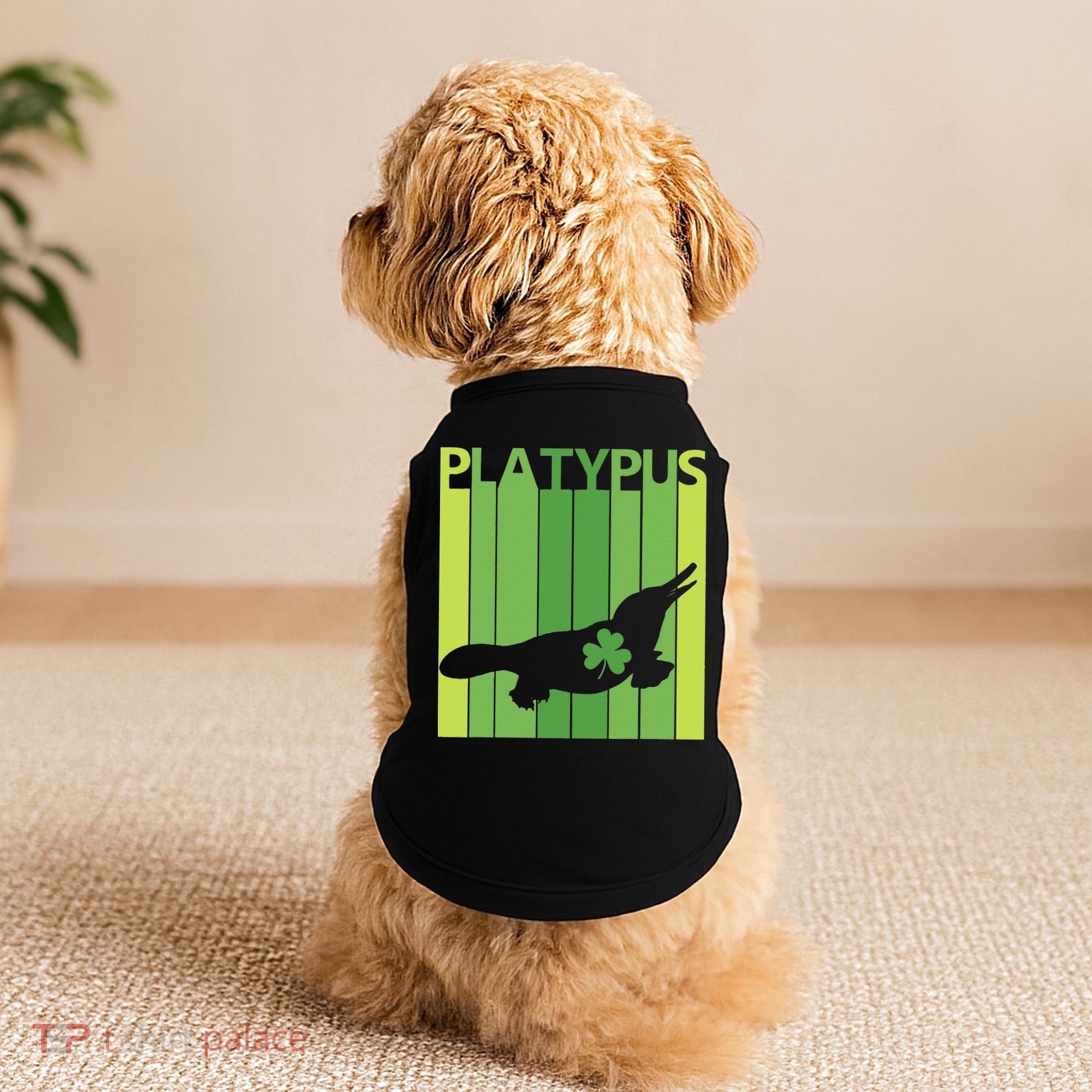 Lucky Platypus St Patrick's Day Irish Gift Doggie Tank