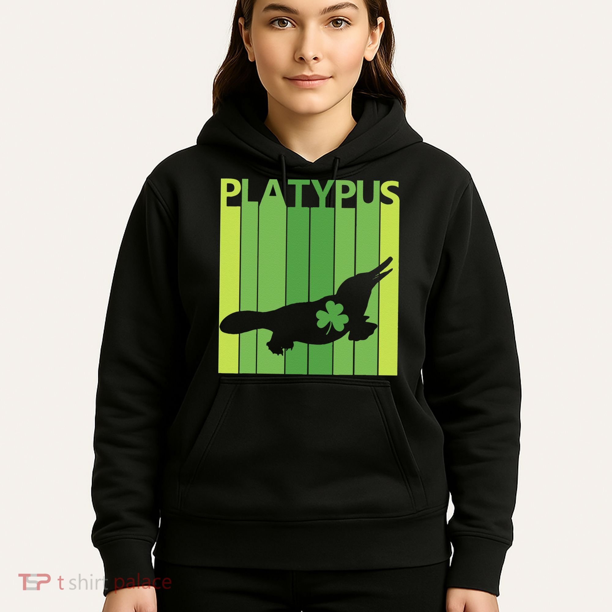 Lucky Platypus St Patrick's Day Irish Gift Hoodie