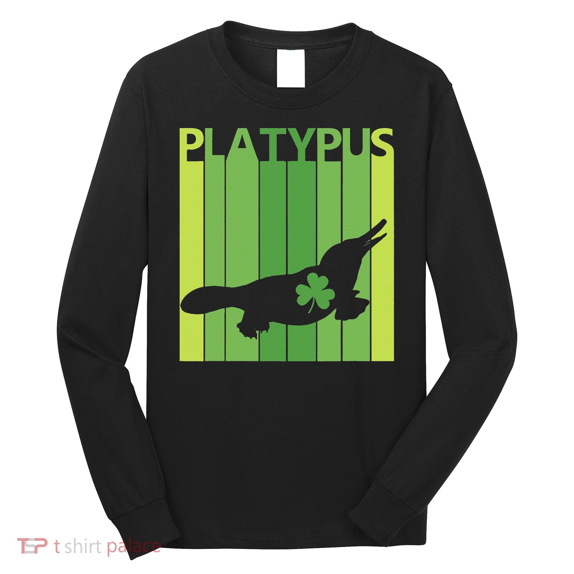 Lucky Platypus St Patrick's Day Irish Gift Long Sleeve Shirt