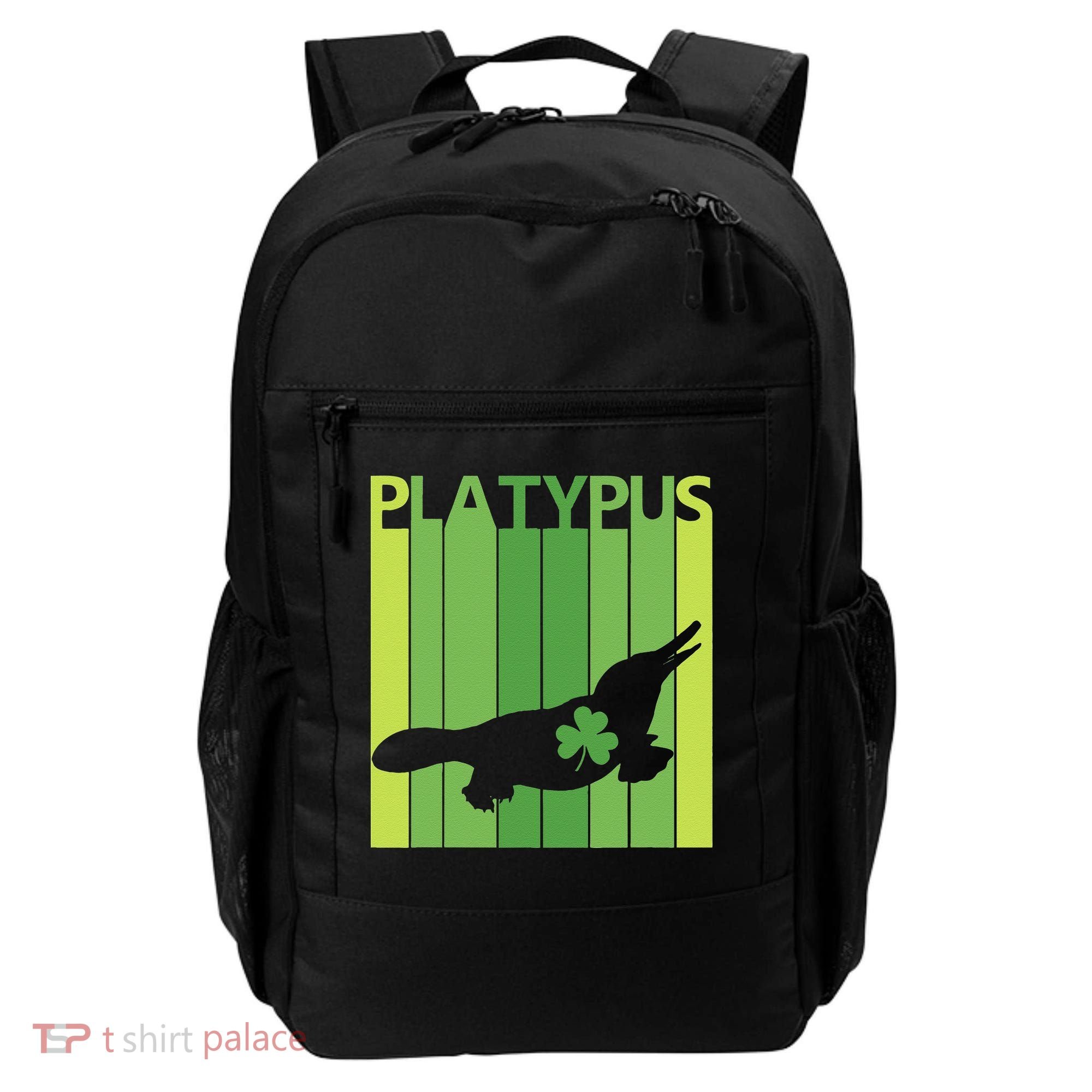 Lucky Platypus St Patrick's Day Irish Gift Backpack