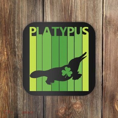 Lucky Platypus St Patrick's Day Irish Gift Coaster