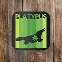 Lucky Platypus St Patrick's Day Irish Gift Coaster thumb 0